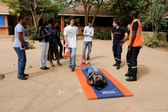 Secourisme dans un lycée de Ouagadougou