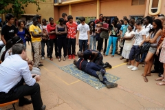 Secourisme dans un lycée de Ouagadougou