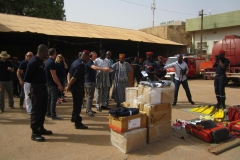 Remise du matériel à la BNSP