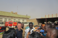 Remise du matériel à la BNSP